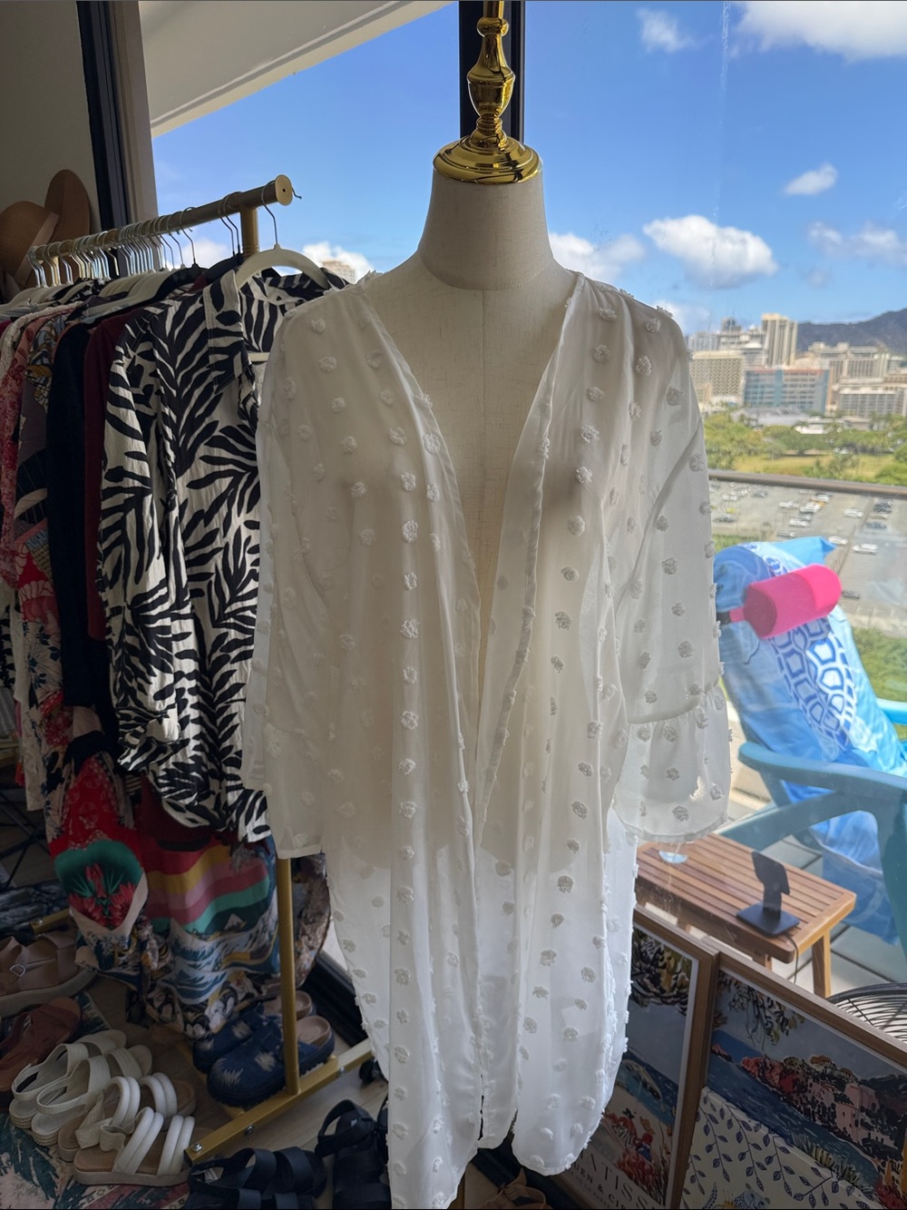 Amaryllis White jacket - 2X/3X